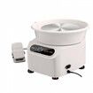 Pottery Wheel, 11 inch Pottery Forming Machine, 350W Electric Wheel for Pottery with Foot Pedal and LCD Touch Screen, Direct Drive Ceramic Wheel with Shaping Tools for DIY Art Craft, White