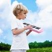 37 Keys Melodica Air Piano Keyboard Pink Professional Musical Instrument for Adults Kids with Carrying Bag 2 Mouthpieces