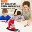 Button Maker Machine, 32 mm (1.25 inch) Badge Punch Press Kit, Children DIY Gifts Pin Maker, Button Making Supplies with 500pcs Button Parts & Circle Cutter & Magic Book