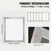 Screen Printing Kit Silk Screen Printing Frame 20x24in 110 Count Mesh 6pcs