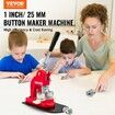 Button Maker Machine, 25mm (1 inch) Badge Punch Press Kit, Children DIY Gifts Pin Maker, Button Making Supplies with 500pcs Button Parts & Circle Cutter & Magic Book