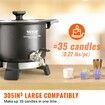 Wax Melter for Candle Making, 5 Liter Large Electric Wax Melting Pot Easy Pour Spout, 4-level Temperature Control, Easy Clean for Candle Soap Cream Beauty Bulk Production Business or Home