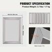 Screen Printing Kit, 6 Pieces Aluminum Silk Screen Printing Frames, 25.4 x 35.6 cm Silk Screen Printing Frame with 110 Count Mesh, High Tension Nylon Mesh and Sealing Tape for T-shirts DIY
