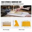 Screen Printing Kit, 3 Pieces Aluminum Silk Screen Printing Frames 25x36/20x30/15x25 cm 110 Count Mesh, 5 Glitters and Screen Printing Squeegees and Transparency Films for T-shirts DIY