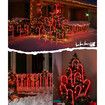 Large Panel 160 RED LED Solar Candy Cane Pathway Lights,Solar Christmas Lights Outdoor Decorations Waterproof IP65,8 Modes Candy Cane Lights (20 Pack)