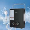 Devanti Portable Gas Water Heater 6L/Min LPG System Black