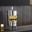304 Stainless Steel Kettle, 8 GALLON Beer Brew Fermentor, Brew Bucket Fermentor for Brewing, Home Brewing Supplies with Base, Kettle Stock Pot Includes Lid, Handle, Valve, Spigot, Thermometer