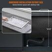 Drop in Ice Chest, 22"L x 17"W x 12"H Stainless Steel Ice Cooler, Commercial Ice Bin with Cover, 40 qt Outdoor Kitchen Ice Bar, Drain-pipe and Drain Plug Included, for Cold Wine Beer