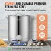 Stainless Steel Home Brew Kettle Set 16Gal Beer Stock Pot with Accessories