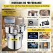 Moonshine Still 5 Gal 21L Stainless Steel Water Alcohol Distiller Copper Tube Home Brewing Kit Build-in Thermometer for DIY Whisky Wine Brandy, 5GAL, 3 pots