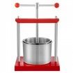 Fruit Wine Press, 1.45Gal/5.5L Grape Press for Wine Making, Wine Press Machine with 2 Stainless Steel Barrels, Wine Cheese Fruit Vegetable Tincture Press with T-Handle and 0.1"/3mm Thick Plate