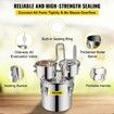 3 Pot 12L Alcohol Distiller Water Wine Boiler Home Brew Moonshinestill