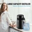 Water Distiller, 4L 1.05 Gallon Pure Water Purifier Filter For Home Countertop, 750W Distilled Water Maker, Stainless Steel Interior Distiller Water Making Machine to Make Clean Water, Black
