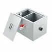 Commercial Grease Trap, 8 LBS Grease Interceptor, Side Inlet Interceptor, Under Sink Stainless Steel Grease Trap, 2.8 GPM Waste Water Oil-water Separator, for Restaurant Canteen Home Kitchen