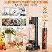 Sparkling Water Maker, Soda Maker Machine for Home Carbonating, Seltzer Water Starter Kit with BPA-free 1L PET Bottle, CO2 Cylinder, Compatible with Mainstream Screw-in 60L CO2 Cylinder