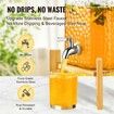Beverage Dispenser, 1.5 Gallon Drink Dispensers for Parties, Glass Juice Dispenser with Stand, Stainless Steel Spigot, Iced Tea Lemonade Juice Water Dispenser, for Restaurants, Hotels, Parties