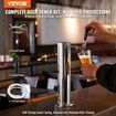 Single Faucet Draft Beer Tower Dispenser Stainless Steel Keg Beer Tower