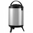 Stainless Steel Insulated Beverage Dispenser, 6 Liter, Thermal Hot and Cold Drink Server Dispenser with Spigot Handle, Food-grade for Hot Tea Coffee Water Restaurant Drink Shop