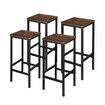 Bar Stools Set of 2 Kitchen Counter Height Barstools Dining Island Chairs Tall Modern Comfortable Backless Breakfast Seats for Home Restaurant Cafe Pub