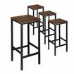 Bar Stools Set of 2 Kitchen Counter Height Barstools Dining Island Chairs Tall Modern Comfortable Backless Breakfast Seats for Home Restaurant Cafe Pub