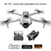 8K HD Dual Cameras Drone Professional Optical flow Positionin WIFI FPV GPS Dron RC Quadcopter Toy Color Black