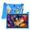 7 inch Kids Android 13 Tablet with Lanyard, 32GB with WiFi, Dual Camera, Education, Games, Kids Software Pre-Installed, Parental Control, Blue