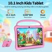 10.1 inch Android 13 Tablet for Kids with 4GB RAM 64GB ROM, 6000mAh, Bluetooth,WiFi,Parental Control,Dual Camera, App Pre-Installed(Pink)