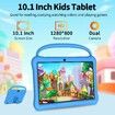 10.1 inch Android 13 Tablet for Kids with 4GB RAM 64GB ROM, 6000mAh, Bluetooth,WiFi,Parental Control,Dual Camera, App Pre-Installed(Blue)