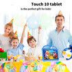 10.1 inch Android 13 Tablet for Kids with 4GB RAM 64GB ROM, 6000mAh, Bluetooth,WiFi,Parental Control,Dual Camera, App Pre-Installed(Blue)