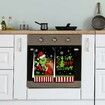 Merry Christmas Kitchen Dish Towel Set of 2, Grinch Christmas Hand Drying Baking Cooking Cloth, Winter Holiday Xmas Decor Home Decorations