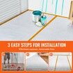 Carpet Protection Film 39" x 100' Floor and Surface Shield Easy to Cut Simple Installation Fiber Fabric Car Mat Protection Film Roll