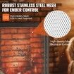 Fireplace Screen 1 Panel with Door Sturdy Iron Mesh Fireplace Screen 990(L) x780(H)MM Spark Guard Cover Simple Installation Free Standing Fire Fence Grate