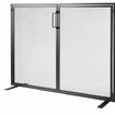 Fireplace Screen 1 Panel with Door Sturdy Iron Mesh Fireplace Screen 990(L) x780(H)MM Spark Guard Cover Simple Installation Free Standing Fire Fence Grate