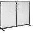 Fireplace Screen 1 Panel with Door Sturdy Iron Mesh Fireplace Screen 990(L) x780(H)MM Spark Guard Cover Simple Installation Free Standing Fire Fence Grate