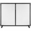 Fireplace Screen 1 Panel with Door Sturdy Iron Mesh Fireplace Screen 990(L) x780(H)MM Spark Guard Cover Simple Installation Free Standing Fire Fence Grate