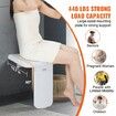 Folding ABS Shower Seat 15.7'' x 16.7'' Unfolded Wall Mounted Fold Up Shower Bench with 440 lbs Load Capacity Space Saving Fold Down Shower Chair