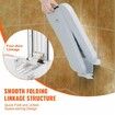 Folding ABS Shower Seat 15.7'' x 16.7'' Unfolded Wall Mounted Fold Up Shower Bench with 440 lbs Load Capacity Space Saving Fold Down Shower Chair