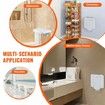 Folding ABS Shower Seat 15.7'' x 16.7'' Unfolded Wall Mounted Fold Up Shower Bench with 440 lbs Load Capacity Space Saving Fold Down Shower Chair