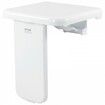 Folding ABS Shower Seat 15.7'' x 16.7'' Unfolded Wall Mounted Fold Up Shower Bench with 440 lbs Load Capacity Space Saving Fold Down Shower Chair