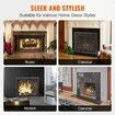 Fireplace Screen Single Panel Sturdy Iron Mesh Fireplace Screen 906(L) x720(H)MM Spark Guard Cover Simple Installation Free Standing Fire Fence Grate
