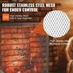 Fireplace Screen Single Panel Sturdy Iron Mesh Fireplace Screen 906(L) x720(H)MM Spark Guard Cover Simple Installation Free Standing Fire Fence Grate