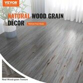Self Adhesive Vinyl Floor Tiles 36 x 6 inch 36 Tiles 0.62mm Thick Peel & Stick Vintage Wood Grain DIY Flooring