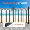 Staircase Metal Balusters 44'' x 0.5'' Square Aluminum Alloy Decorative Banister Spindles 11 Pack Deck Baluster with Screws Classic Hollow Straight Deck
