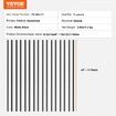 Staircase Metal Balusters 44'' x 0.5'' Square Aluminum Alloy Decorative Banister Spindles 11 Pack Deck Baluster with Screws Classic Hollow Straight Deck
