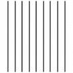 Staircase Metal Balusters 44'' x 0.5'' Square Aluminum Alloy Decorative Banister Spindles 11 Pack Deck Baluster with Screws Classic Hollow Straight Deck