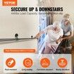 Pipe Stair Handrail Staircase Handrail 8 FT Carbon Steel for Wall Mount