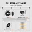 Pipe Stair Handrail Staircase Handrail 8 FT Carbon Steel for Wall Mount