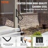 Handrails for Outdoor Steps 18.9"Wall Mount Safety Railings for 1-2 Steps