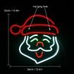 Santa Claus Neon Sign, Merry Christmas Led Light Up Sign, Neon Sign Christmas Bar for Wall Decor Acrylic Board Suitable for Party Indoor Bedroom