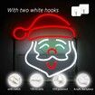 Santa Claus Neon Sign, Merry Christmas Led Light Up Sign, Neon Sign Christmas Bar for Wall Decor Acrylic Board Suitable for Party Indoor Bedroom